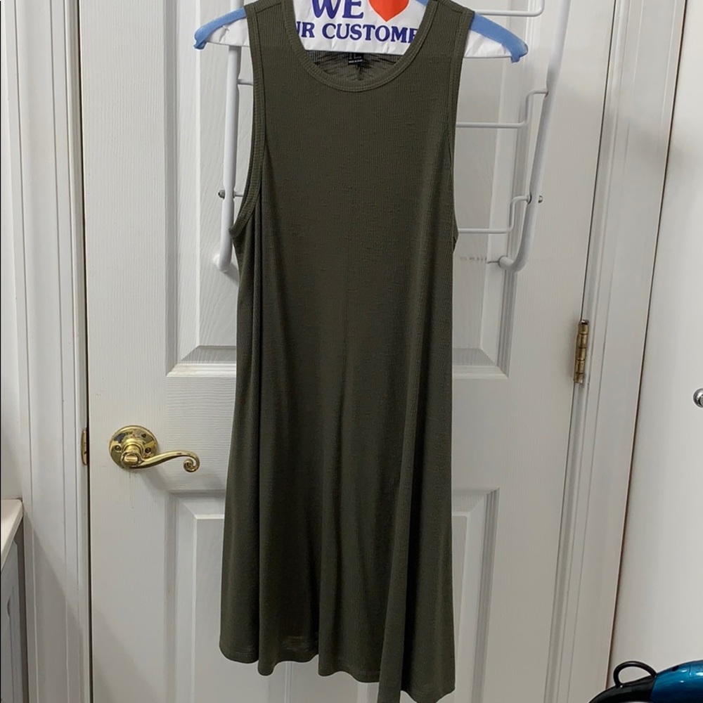 Barely worn green T-shirt dress